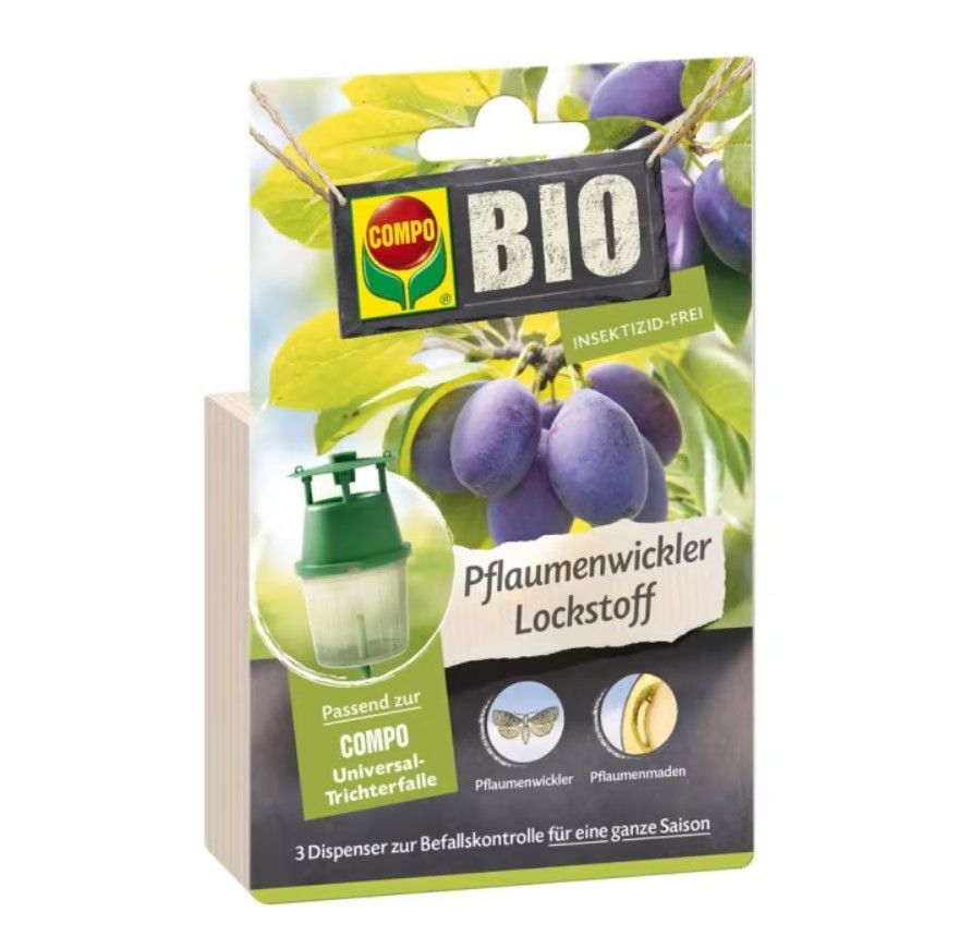 Compo BIO Pflaumenwickler Lockstoff 3 Stück.