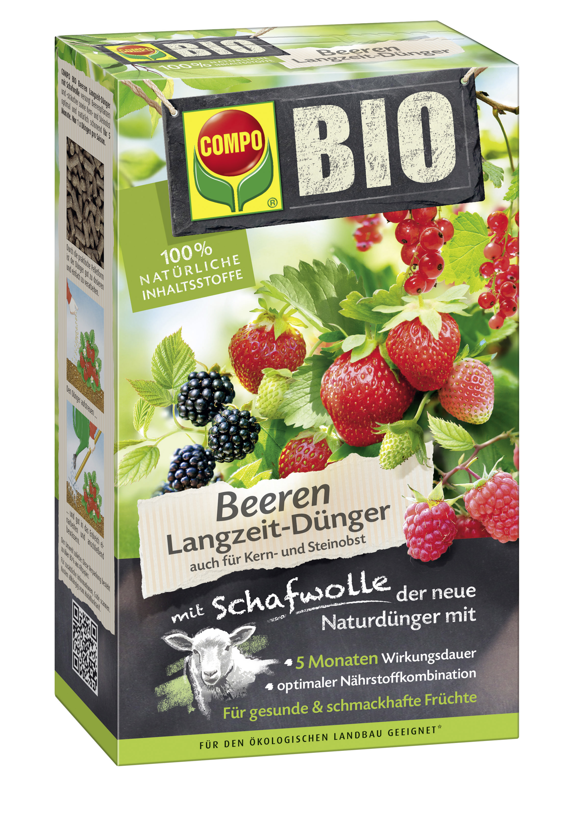COMPO BIO Beeren Dünger mit Schafwolle