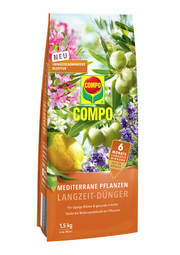 COMPO Mediterrane Pflanzen Langzeit-Dünger 1,5kg