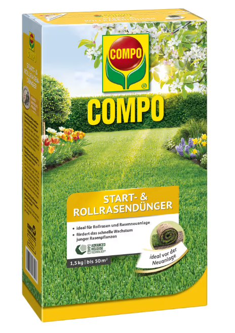 COMPO Start- und Rollrasendünger 3,0 kg für 100 m²