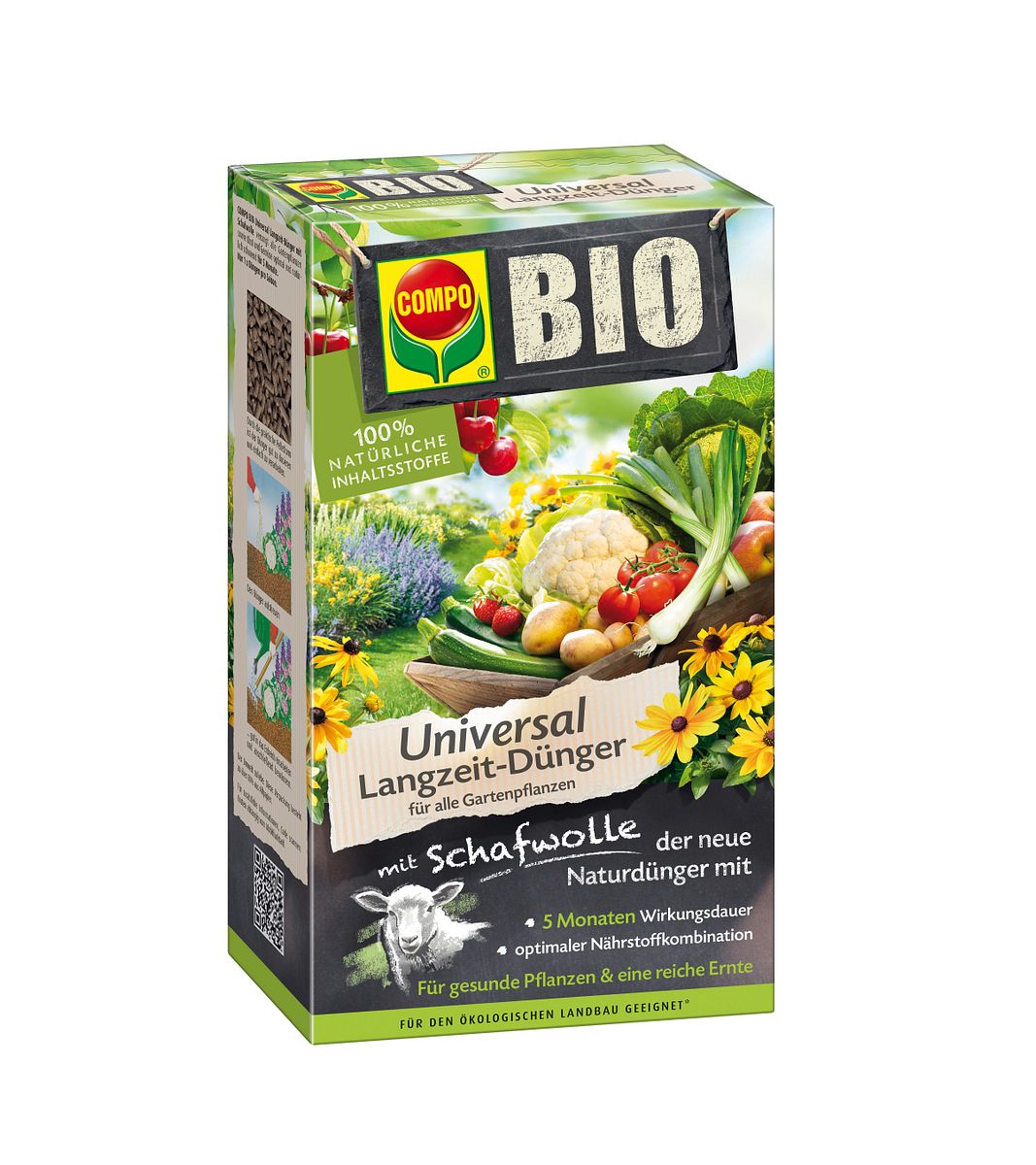 Compo Bio Universal Langzeit-Dünger mit Schafwolle 2 kg