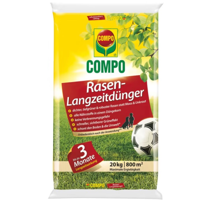 COMPO Rasen-Langzeitdünger 10 kg für 400 m²